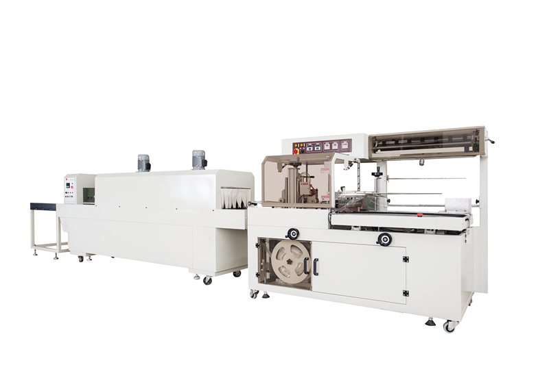 Side sealing rolling cutting Shrinking packing machine