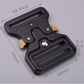 45mm Heavy Duty 300KG Steel Black ElectrophoresisTactical Cobra Belt Buckle For Military