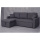 Fabric Sofa Bed With Chaise Lounge With Storage