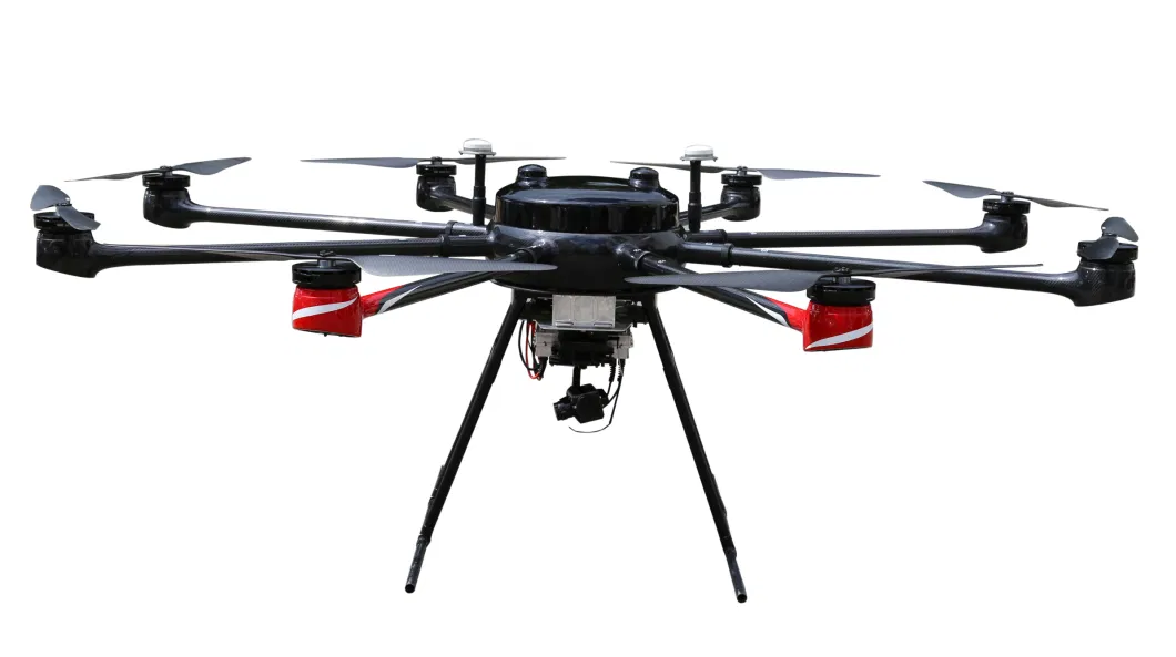 25kg Heavy Load 8-Rotor Drone with Visible/Thermal/Laser Payload for Transportation