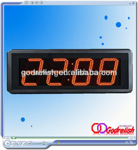 radio controlled led clock