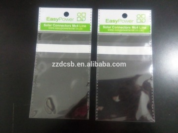 Plastic BOPP Header Card Packaging Bag For Electronic Components