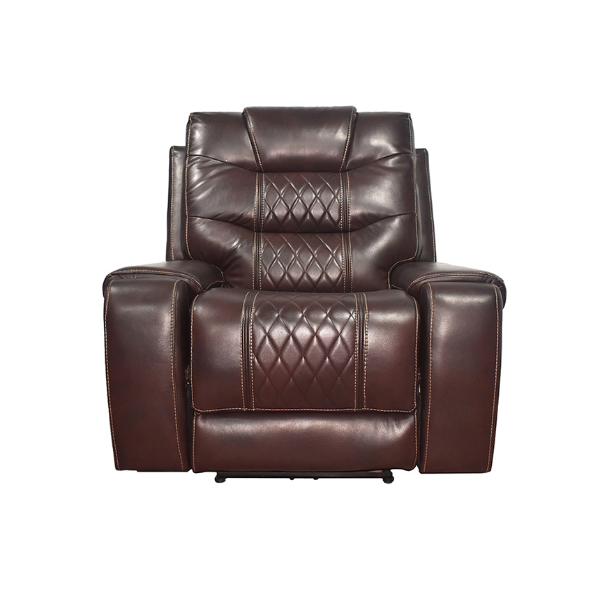 Electric Leather Single Rocking Recliner Sofa