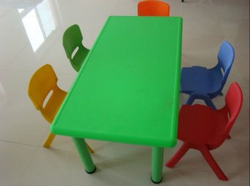 plastic children table and chair