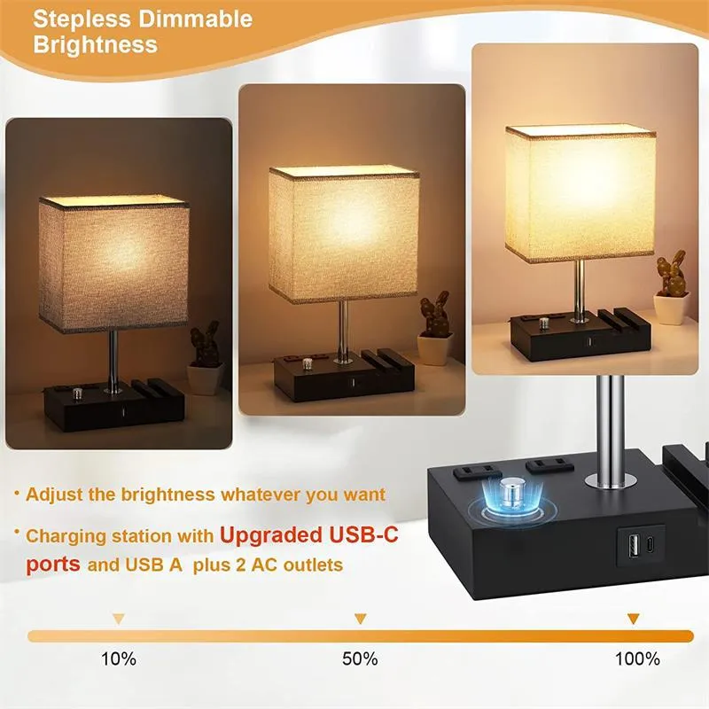 Versatile Dimmable USB C Reading Light with Phone Holder