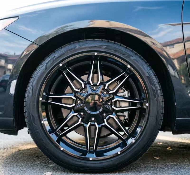 20-Inch Gloss Black Machined Window Wheels