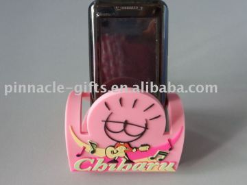 mobile phone holder/ soft pvc mobile phone holders/ silicon phone holder