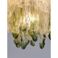 Nouveau design Lobby Glass LED Chandelier Pendant Lampe