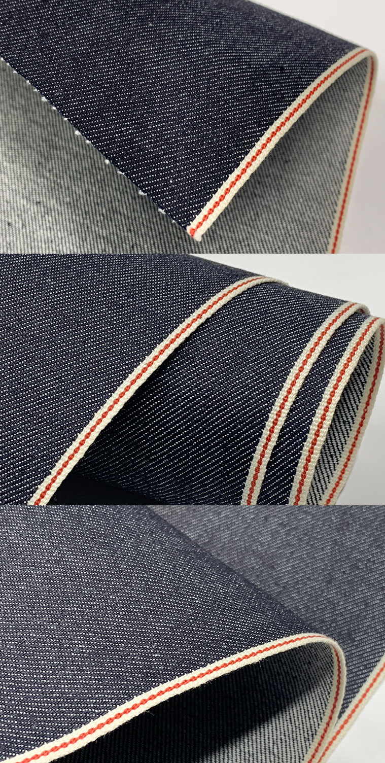 12oz high quality roll japanese 98 cotton 2 elastane selvedge raw denim fabric for Slim Fit Advanced Stretch Men's Jeans