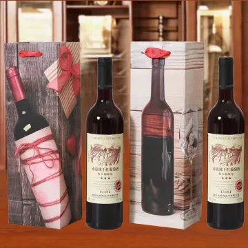 Printing red wine handbag packaging