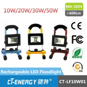 Hot sale rechargeable battery powered led work lights 10w