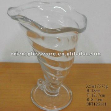 glass ice cream cup