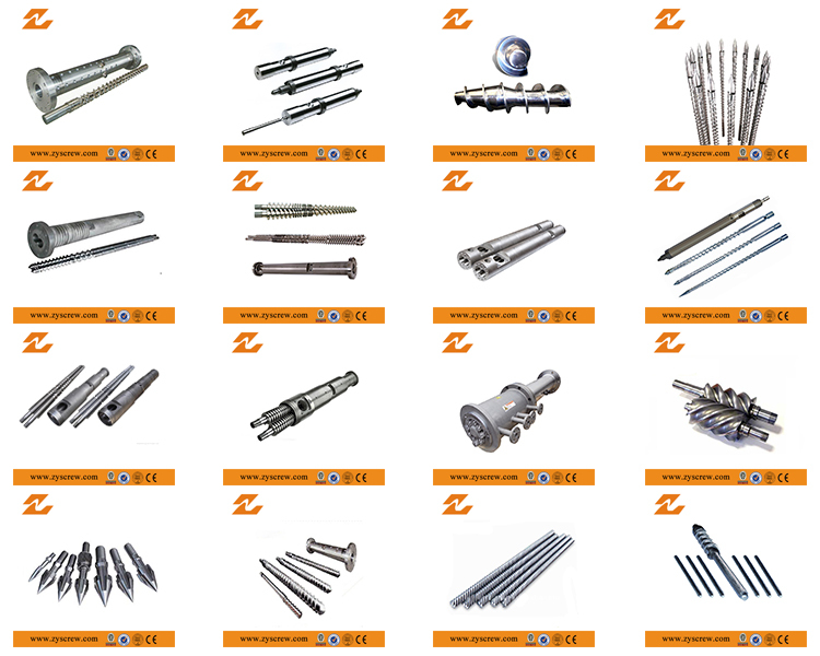 Zhoushan nitrierte Kunststoff-Maschinen-Spritzguss-Schrauben-Fass-Einspritzmaschinen Ersatzteile
