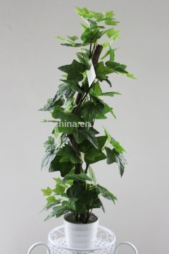 potted ivy topiary, artificial plant