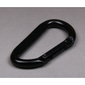 D shape Black Steel Safety Carabiner/Karabiner