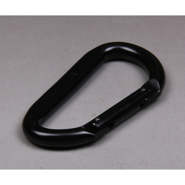 D 모양 검정 강철 안전 Carabiner / Karabiner