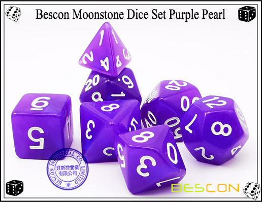 Ensemble de dés pourpre nacré-2 Purple Pearl Dice Set-2