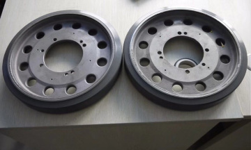 Custom Urethane Polyurethane Tread Vulkollan Wheels