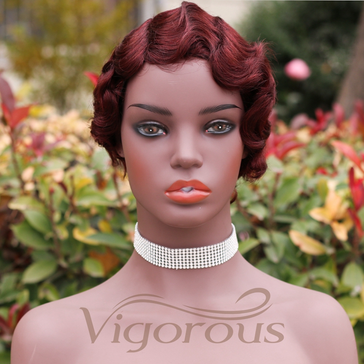 Cheapest Wholesale Non Lace Original Afro Black Indian Bob Glueless Short Women Straight Short 100% Real Human Hair Wigs