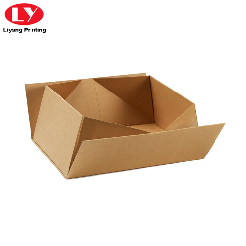 Foldable Flat Pack Kraft Paper Gift Box