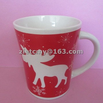 bulk red porcelain coffee mugs for christmas