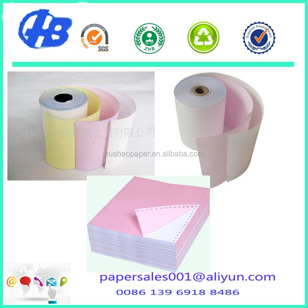 Cheap NCR Paper Carbonless Paper For Laser Printer Continous Printing Paper