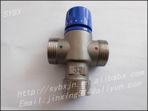 Alibaba China Supplier Brass 1-1/4" DN32 Solar Energy Thermostatic Mixing Valve