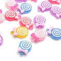 22mm Kaiwaii Lollipop miniaturowa figurka żywica Cabochon do domu DIY Scrapbooking Craft zdobienie paznokci dekoracje