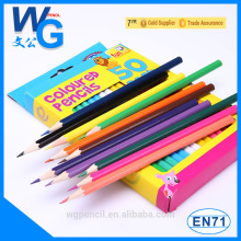 pencil sketches drawings/50 colors pencil with gift box to Australia Market