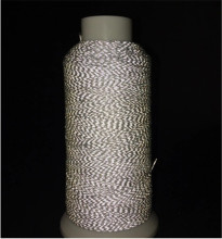 0.375mm thick Grey reflective embroidery thread