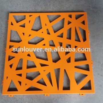 Aluminum panel laser cutting as curtain wall