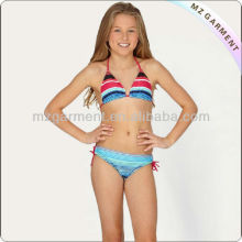 Hot stripe modest beachwear