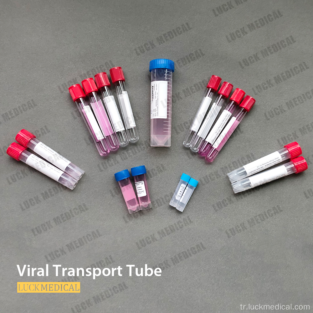 UTM viral toplama ve taşıma orta tüp FDA