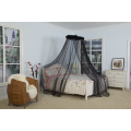 Conical Circular Black Mosquito Netting Bed Canopy