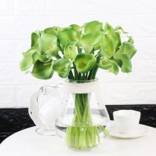 Wholesale 13 Inch Colorful Artificial Calla Lilies - ZanTe 2022 White Orange Blue Plastic Flowers