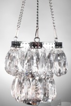 HANGING CRYSTAL CANDLE HOLDERS