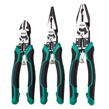Green and black multifunctional wire cutters
