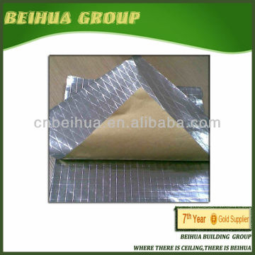 Reinforced aluminum foil facing material