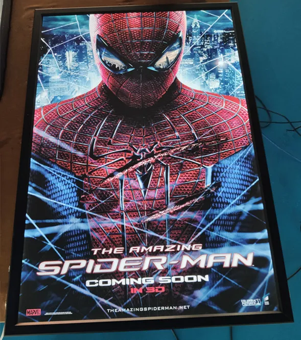 LED Movie Poster Advertisement Light Box Snap Frame Display Lamp