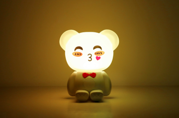 Creative Cute Bear Silicone Bedside Night Light