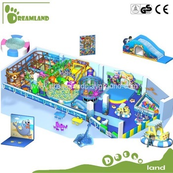 2014 soft toy blue ocean style gym indoor playground amusement