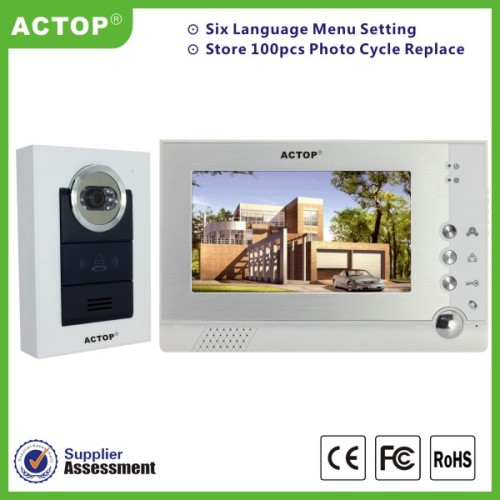 Night Vision 7 Inch Wire Video Door Phone