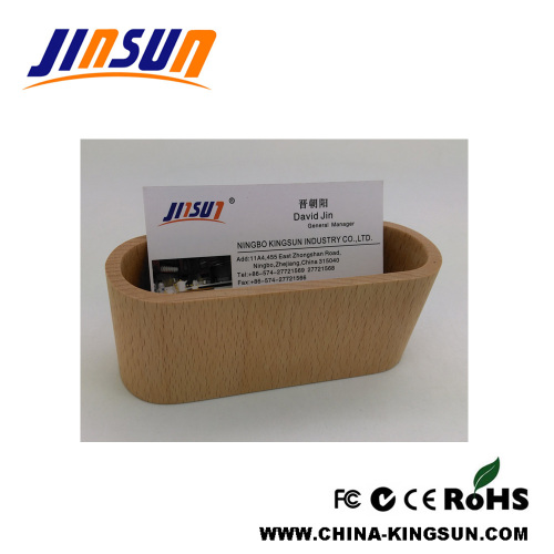 Name Card Case Wooden Box Office Use