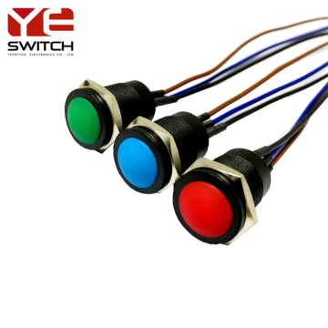 16mm su geçirmez pushbutton anahtarları