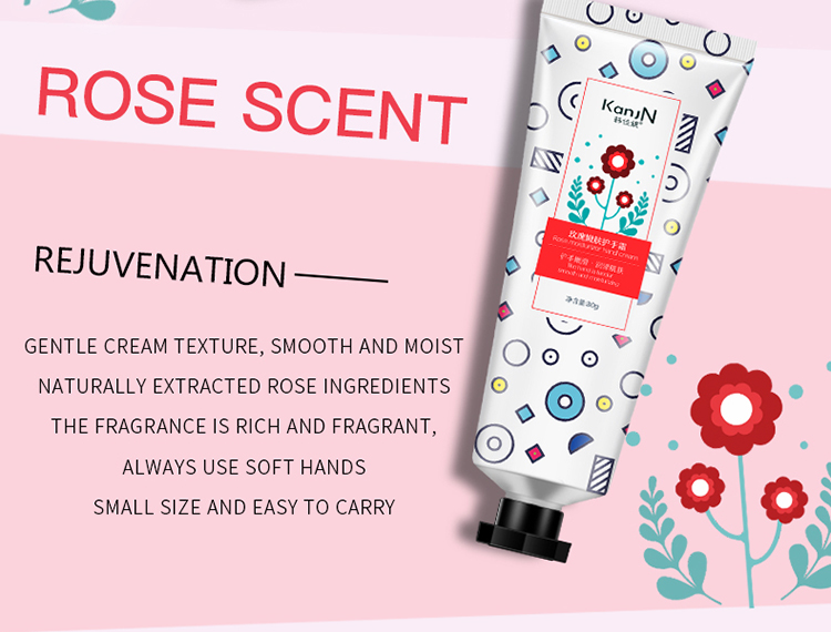 OEM Wholesale organic whitening rose hand cream