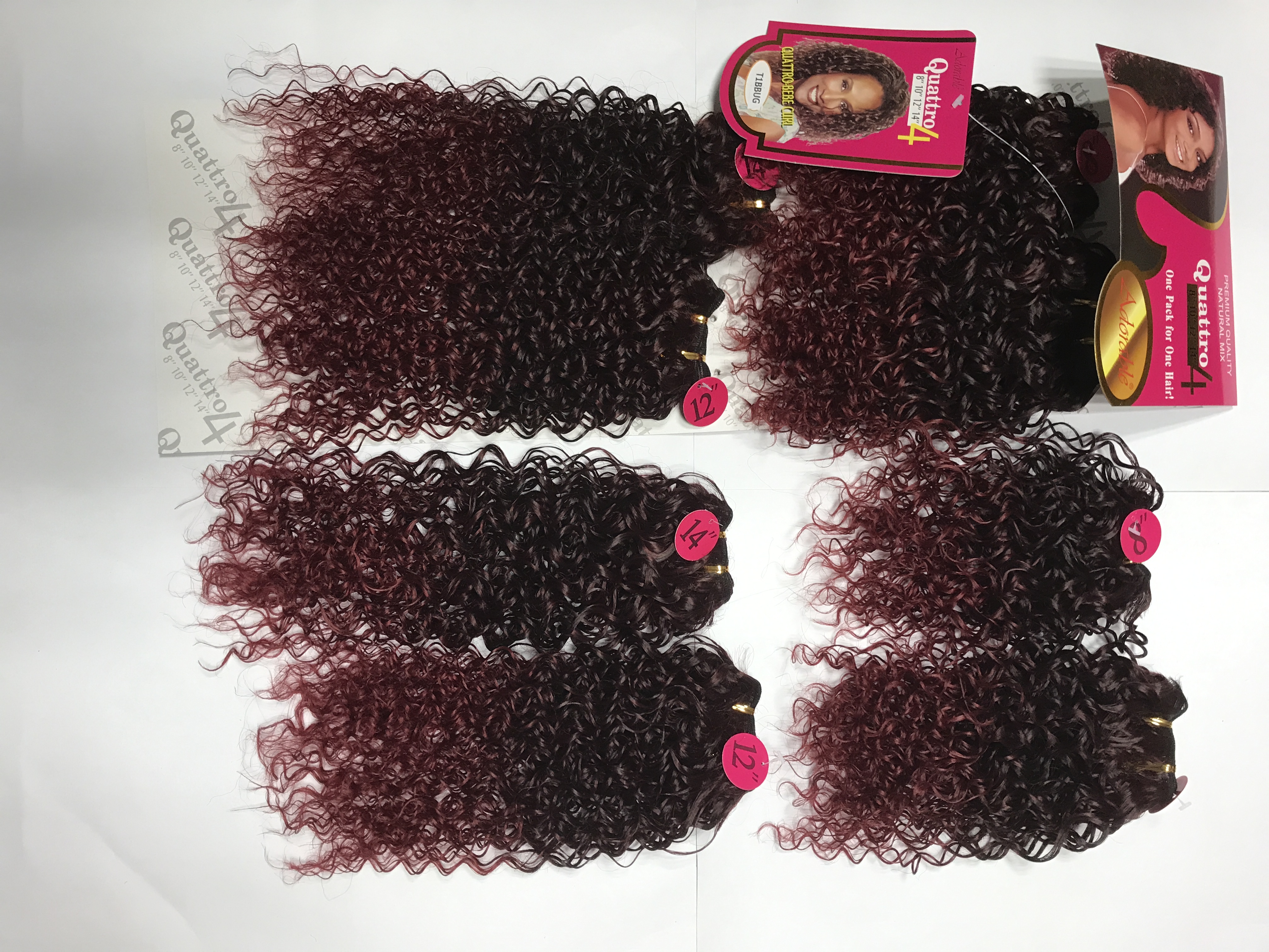 Adorable soft synthetic hair extension bebe curl weave. african small curly hair weft