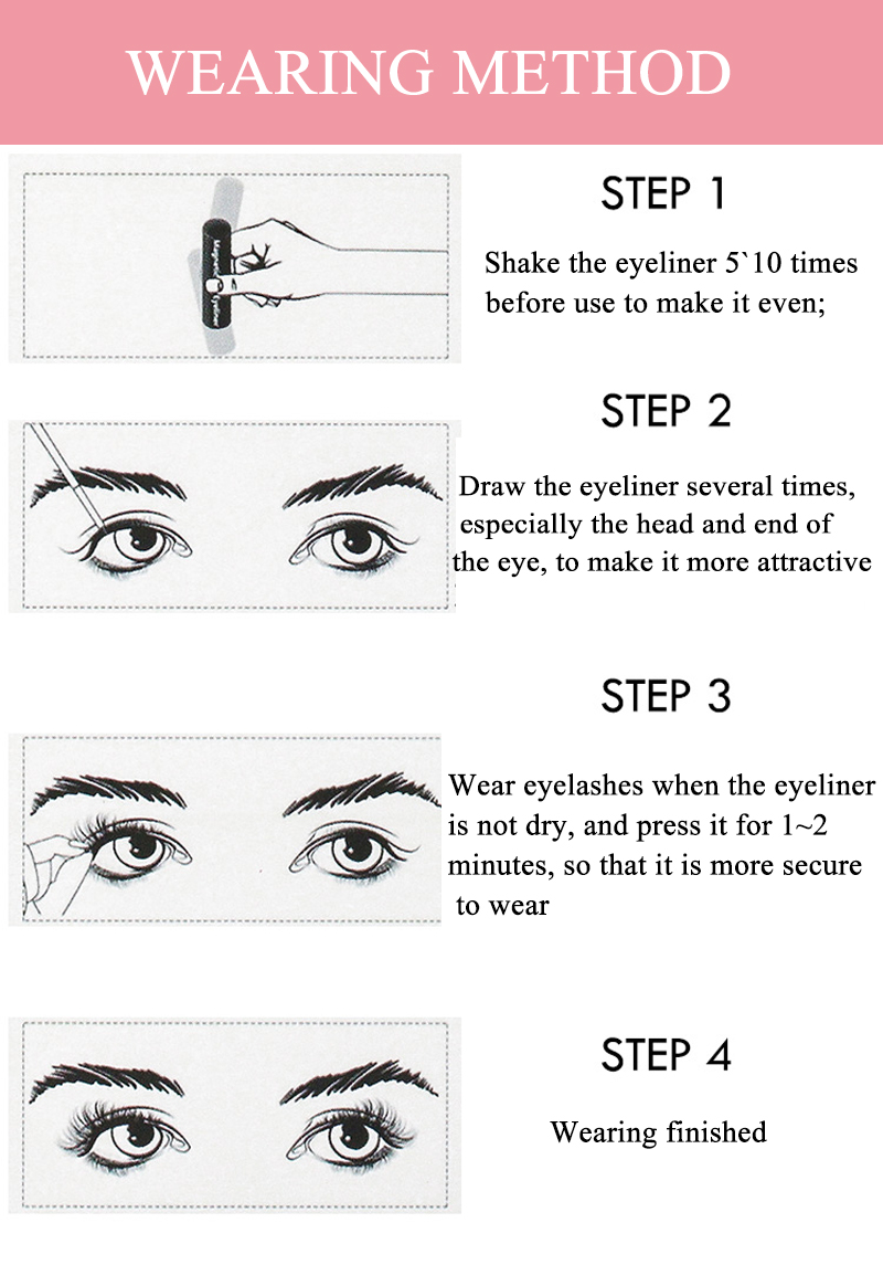 magische Eyeliner-Wimpern (8) magic eyeliner lashes (8)