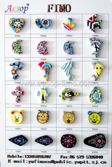 fimo cartoon beads