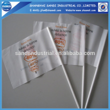 High Quality customed small white flags