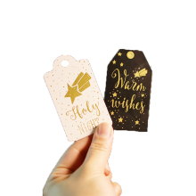 Custom Joytop Christmas Gift Tags with Logo - Kraft Paper Gift Tags